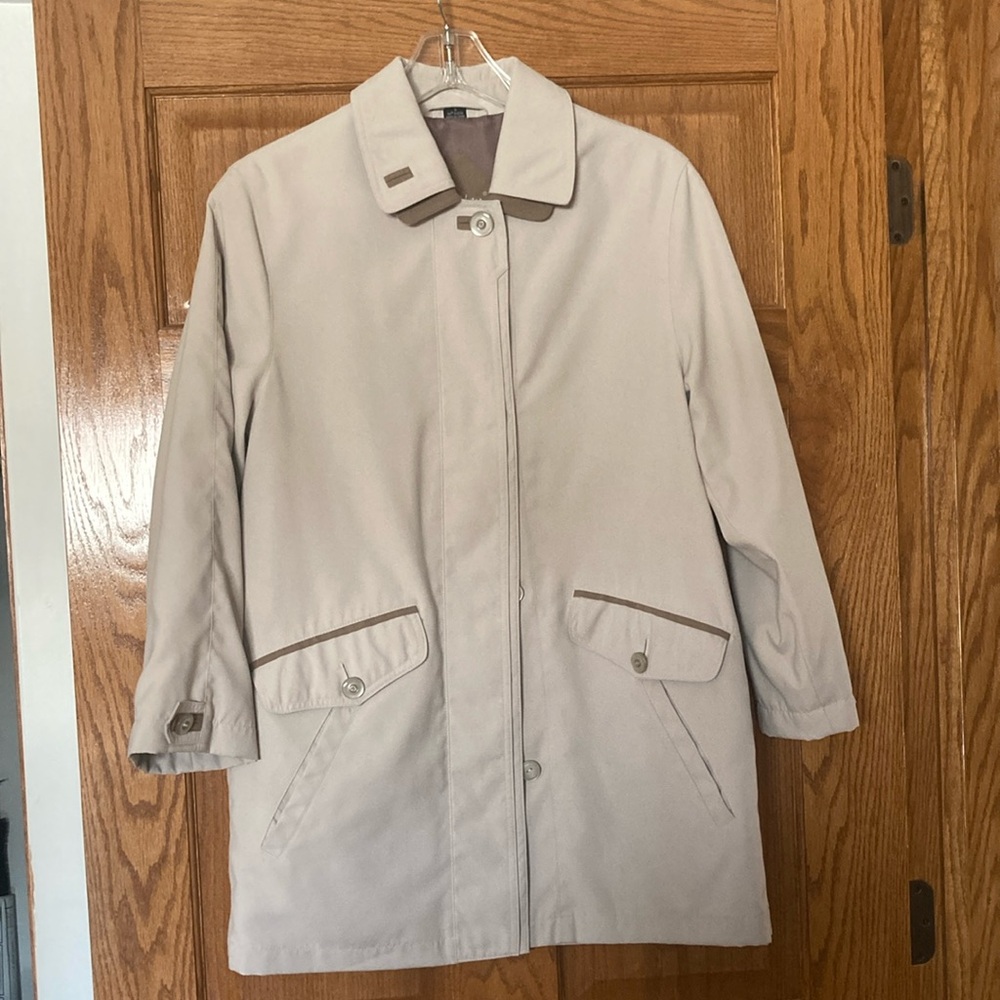 Tan short light weight coat